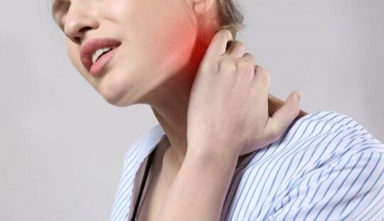 Dor de osteocondrose no pescozo