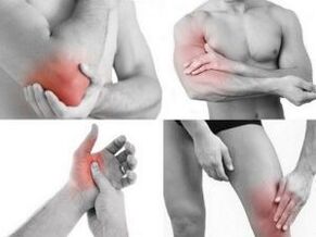 dor nas articulacións dos brazos e das pernas